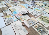 Peñíscola congrega a 200 dibujantes y pintores en la I Trobada USK del Mediterráneo