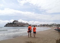 Peñíscola abre sus playas con baja ocupación y ambiente tranquilo