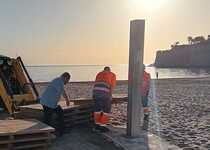 Peñíscola prepara la playa para Semana Santa