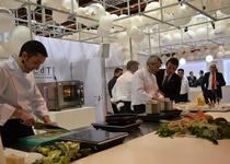 El caragol punxent y la galera, protagonistas de las recetas peñiscolanas presentadas en el show cooking de esta tarde