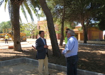 Andrés Martínez: "Las obras del nuevo aparcamiento en el recinto del Centro de Estudios siguen a buen ritmo"