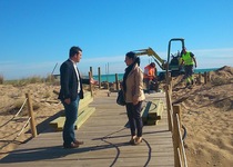 Nuevas obras de ampliación de la regeneración dunar en la Playa Norte de Peñíscola