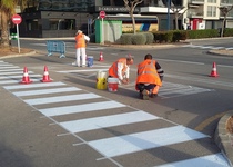 El Ayuntamiento de Peñíscola ultima las mejoras en pintura de viales