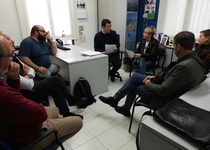 Encuentro en Peñíscola de la plataforma ciudadana para la creación de un centro ocupacional en el Baix Maestrat con la Diputada de Acción Social, Elena Vicente-Ruiz